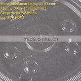 Disposable Flat Plastic Cup Lid With Straw Slot and Identification Buttons thumbnail-5