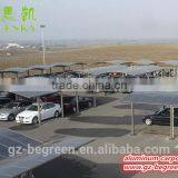 Wrought Iron Metal Gazebo Outdoor Waterproof Car Packing Cover Garage Carport Canopy With Polycarbonate Roofing Sheet thumbnail-6