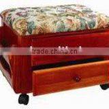 Foot Stool /w Two Drawers Bigger thumbnail-1