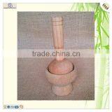 Home Kitchen Decor Craft Wooden Grinding Rod Mortar thumbnail-5