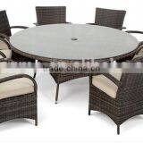 Wholesale Restaurant Furniture Rattan Dinning Set and Sofa Outdoor Table Chairs thumbnail-1