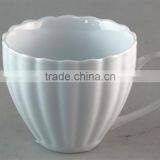 White Ceramic Coffee/tea Cup With Handle for Wholesale thumbnail-1