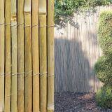 Split Bamboo Fence With Galvanized Wire