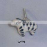 Hand Painted Ceramic Knob Available in Other Colour and Patterns thumbnail-1