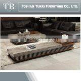 Modern Marble/travertine Top Living Room Coffee Table With Hardware thumbnail-5
