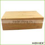 Usefull Bamboo Tea Box With Hinged Lid 100% Natural Bamboo 8-Compartment Tea Storage Box Tea Bag Holder/Homex_Factory thumbnail-1