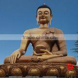 Sitting Large Bronze Buddha Statue in Temple Decor thumbnail-3