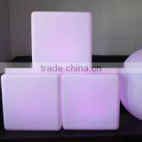 Wholesale Glowing LED Cube Seat, Low Cube Chair , Square LED Cube With Remote Control thumbnail-4