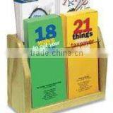 Wooden Multi-Pocket Literature Holder