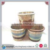 Vintage Rustic Wood Material Wooden Fruit Barrel Country Crate thumbnail-1