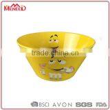 Chinese Factory Direct Supply Gift Items Yellow Plastic Cheap Cereal Bowls, Melamine Custom Promotional Bowl thumbnail-1