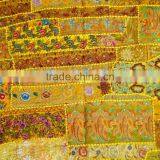 Old Fabric Handworked Handcrafted Wall Decor - Handworked Cotton Fabric Patchwork Wall Hanging Tapestry thumbnail-3