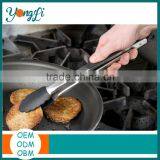 Kitchen Grilling Silicone Tongs Stainless Steel Locking BBQ Tongs thumbnail-2