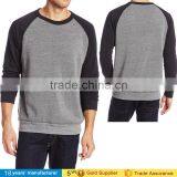 2016 Custom Logo Men's Jersey Long Sleeve Pull Over Baseball Raglan Hoodie Sweatshirt thumbnail-2