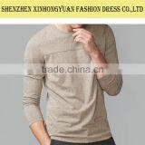 Men Long Sleeves Collar T-shirt/Custom Cotton Blank T Shirt/Wholesale T Shirts thumbnail-4