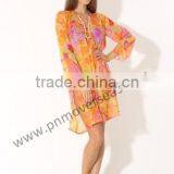 Printed Chiffon Beach Kaftan thumbnail-1