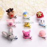 Wholesale Super Sweet Children Cartoon Animal Hair Pin Duckbill Hairpin Felted Wool Duckbilled Bobby Pin