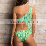 Ladies Fashion Big Cut Out One-piece Swimwear thumbnail-2