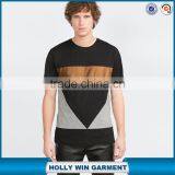 Popular Mixed Fabric Fashion t Shirt Design Block Materials thumbnail-1