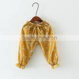 Children's Trousers Summer Baby Air Conditioning Thin Pants Cotton and Linen Printed Girls Children's Lantern Pants thumbnail-5