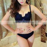 2017 New Fashion Bra and Panties Set With Lace Patchwork thumbnail-3