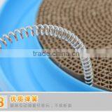 Corrugated Board Cat Scratchwith a Ball Mouse Toy thumbnail-3