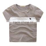 Wholesale Summer Cotton Short Sleeves Boys Kids Round Neck T-shirt thumbnail-5