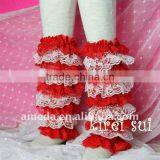 Red White Lace Petti Warmers 2-6Y LM27 thumbnail-1