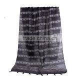 Voile Scarves & Wraps Rectangle Black Tassel Scarf 2017 thumbnail-1