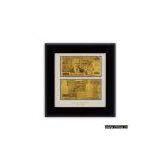 Greece Gold Banknote Two Side Wooden Frame thumbnail-1
