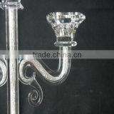 3 Arms Candle Holder,Crystal Candle Holder For Wedding Table Decoration thumbnail-2