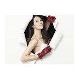 Frilling Cuff Fashion Womens Genuine Leather Gloves for Ladies , Soft Leather Gloves thumbnail-1