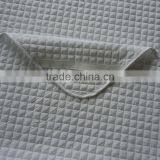 pure white with elastic at 4 corner quilted polyester thick & soft hotel mattress