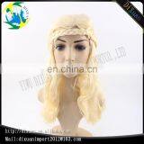 Golden Hair Braid Wigs European and American Girl Wigs thumbnail-1