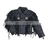 KIDS COLLECTION LEATHER JACKES BON JOVI STYLE FRINGES