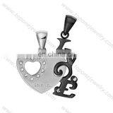 2017 Stainless Steel Christmas Jewellery Pendant for Couple Love thumbnail-2