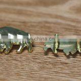 Wholesale Custom Metal Animals Shapes Labels Metal Tags Metal Plates for Handbag