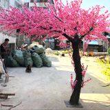 2.5 Meter Height Artificial Crooked Trunk Peach Fruit Tree thumbnail-3
