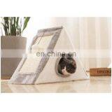 I@home Breathable Triangle Cat Climbing Frame Plush Cat Scratch House Bed thumbnail-4