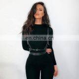 Women Casual Long Sleeve Trousers 2020 Autumn New Rompers Loose Jumpsuits thumbnail-3