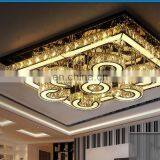 Stainless Steel LED Crystal Lamp, Modern Simple Living Room, Bedroom Ceiling Lamp thumbnail-3