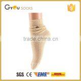 Double needle women solid color cotton socks fashion