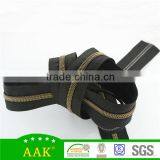 Nylon Zipper Gold Teeth Long Chain Gold Nylon Zipper Rolls thumbnail-3