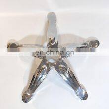 QCP- E10 Salon Hairdressing Vintage Heavy Duty Massage Bed Hydraulic Stylist Barber Chair Base Chrome Iron Star Base thumbnail-2