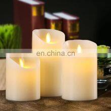 Real Wax Electric Modern Dancing Fame LED Candle Stick Wedding Favor Flameless LED Candles With Moving Flame