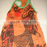 100&cotton Unique Design Full-size Printing Sun-top