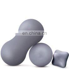 Custom Logo Solid Silica Gel Exercises Roller Peanut Ball Silicone Massage Ball