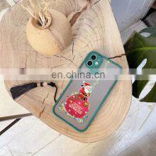 Christmas Claus Deer Black Anti-Scratch Shockproof TPU Phone Case Mobile Phone Case for IPhone 12 /13ProMax thumbnail-4