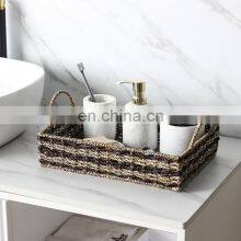 Durable For Daily Seagrass Serving Tray Fruit Basket For Picnic Trip Vietnam Supplier thumbnail-4