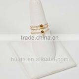 14K Gold Filled Chain Ring w/ Ball Bead thumbnail-1